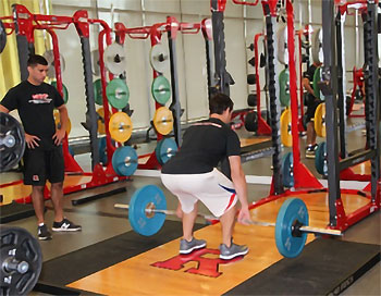 Photo: Weight lifting.